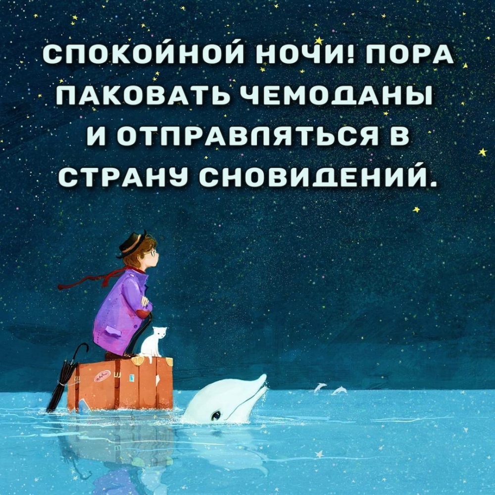 Пора паковать чемоданы и отправляться в страну сновидений.